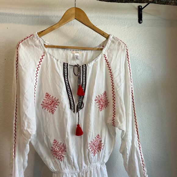 Eberjey Ivory Fiesta Nador Rhea Beach Summer Cotton Romper Size Small/Medium - Picture 4 of 14